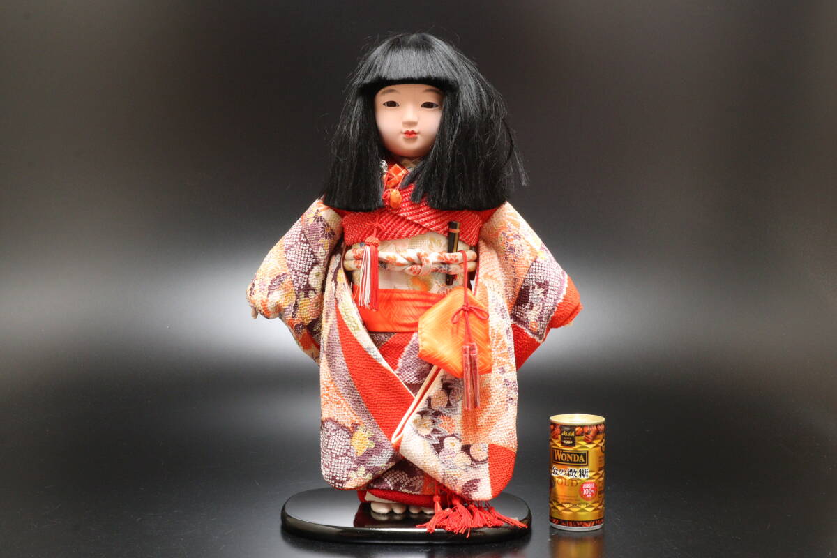 P 日本人形 市松人形 女の子 高さ46.5cm