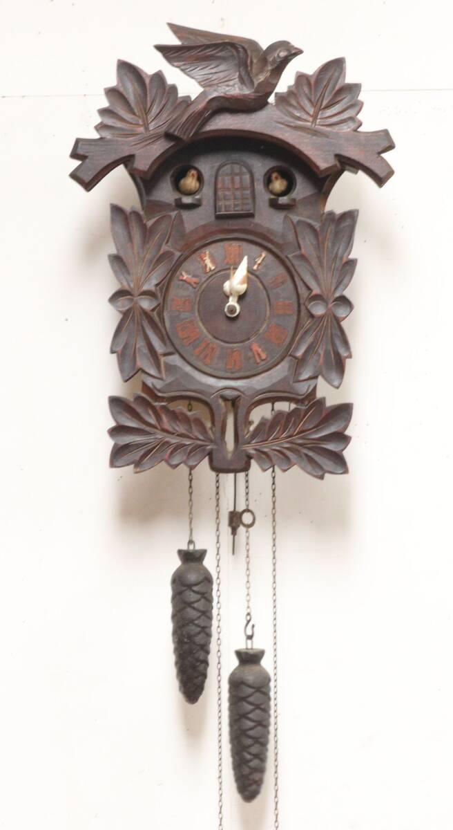 P MI-KEN 御研機器 分銅式 鳩時計 掛時計 振り子時計