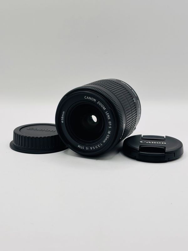 ★極上品★ キヤノン Canon EF-S18-55mm F3.5-5.6 IS STM ★前後キャップ付き★ #8S028
