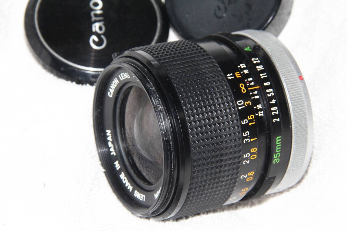 キヤノン CANON FD 35mm F2 S.S.C. 後期型 ジャンク扱い