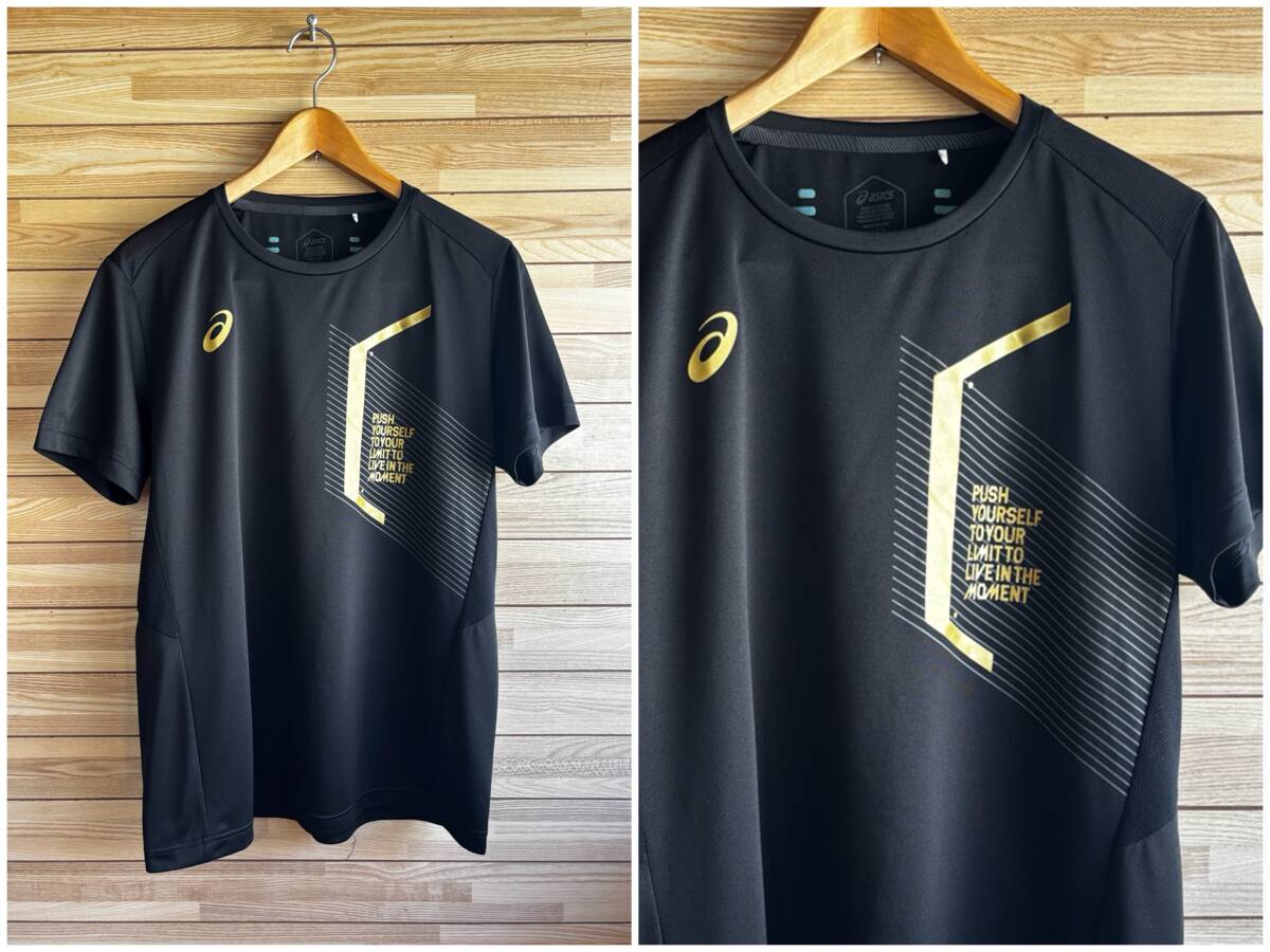#セール★サイズ L★asics アシックス LIMO-GEL LIMO クーリング 半袖 シャツ Tシャツ ブラック 黒★トレーニング ランニング ウォーキング