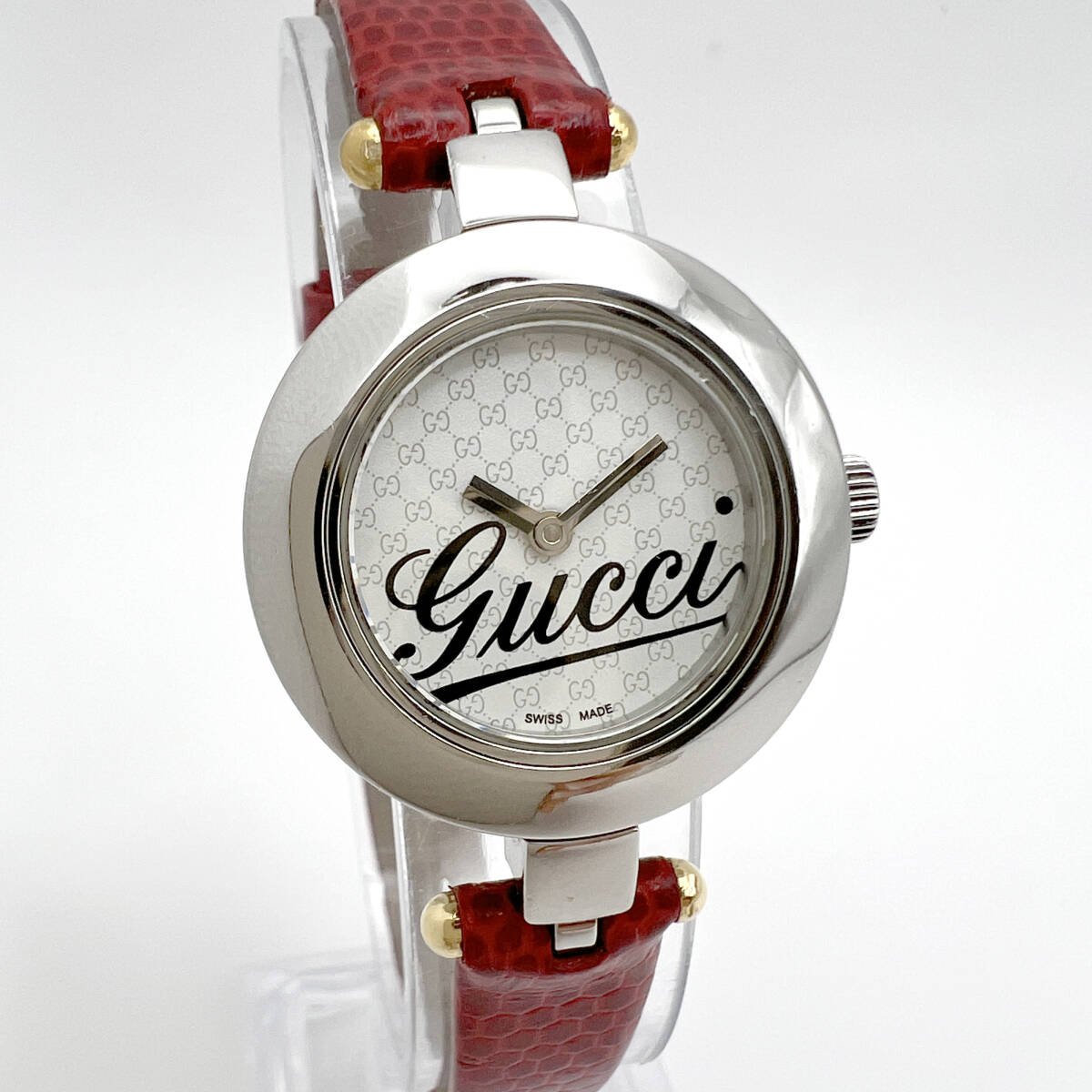 【電池交換済・稼働品】GUCCI グッチ 105 バングルウォッチ 腕時計 (B5)