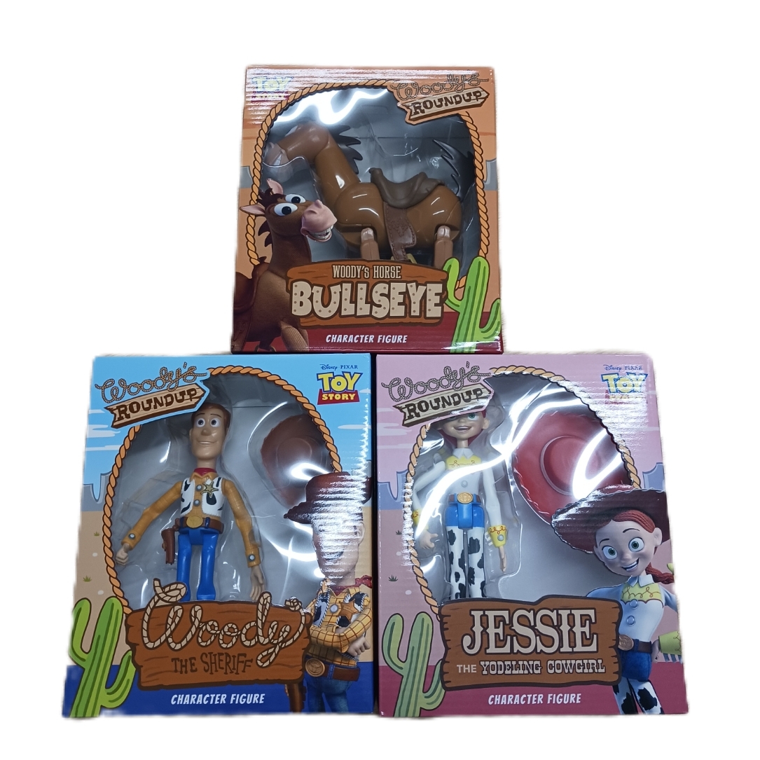 【3点おまとめ】TOY STORY トイストーリー フィギュア ブルズアイ ウッディ ジェシー BULLSEYE WOODY JESSIE 