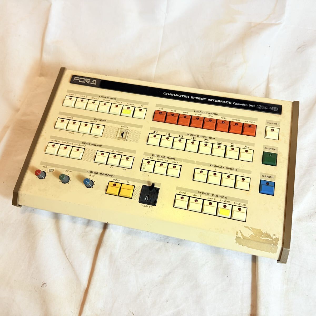 FOR.A CHARACTER EFFECT INTERFACE Operation Unit CE-10