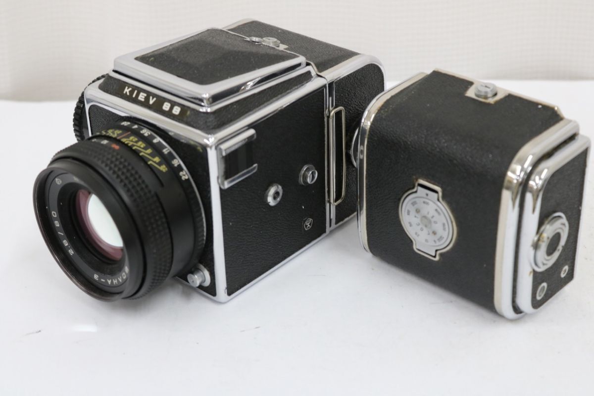 【返品保証】 キエフ KIEV 88 MC BOAHA-3 80mm F2.8 6×6 フィルムバック付き 中判カメラ e9883