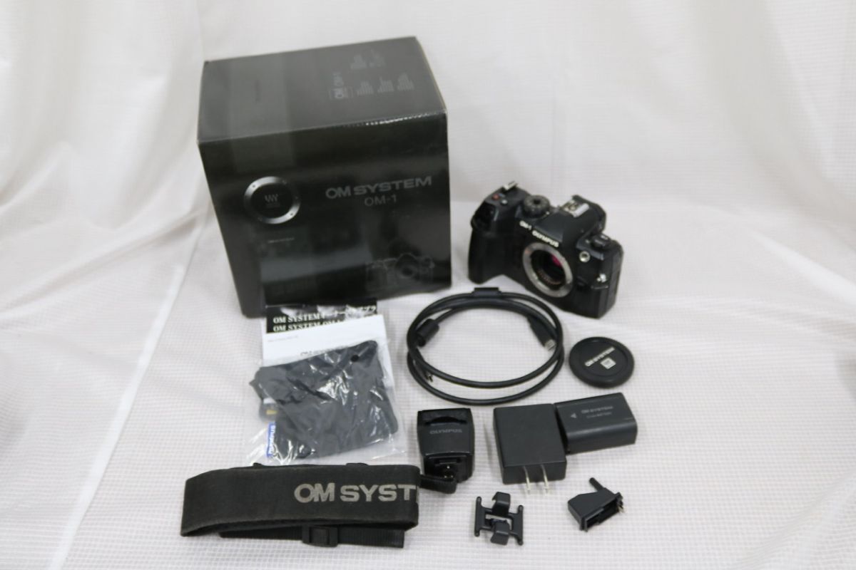 【返品保証】 オリンパス Olympus OM-1 ブラック ミラーレス一眼 e9871