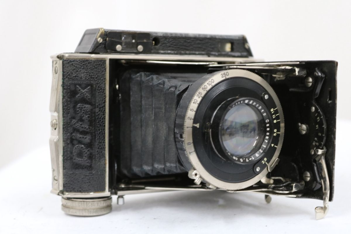 【訳あり品】 Rifax Cassar 7.5cm F2.9 蛇腹カメラ e10298