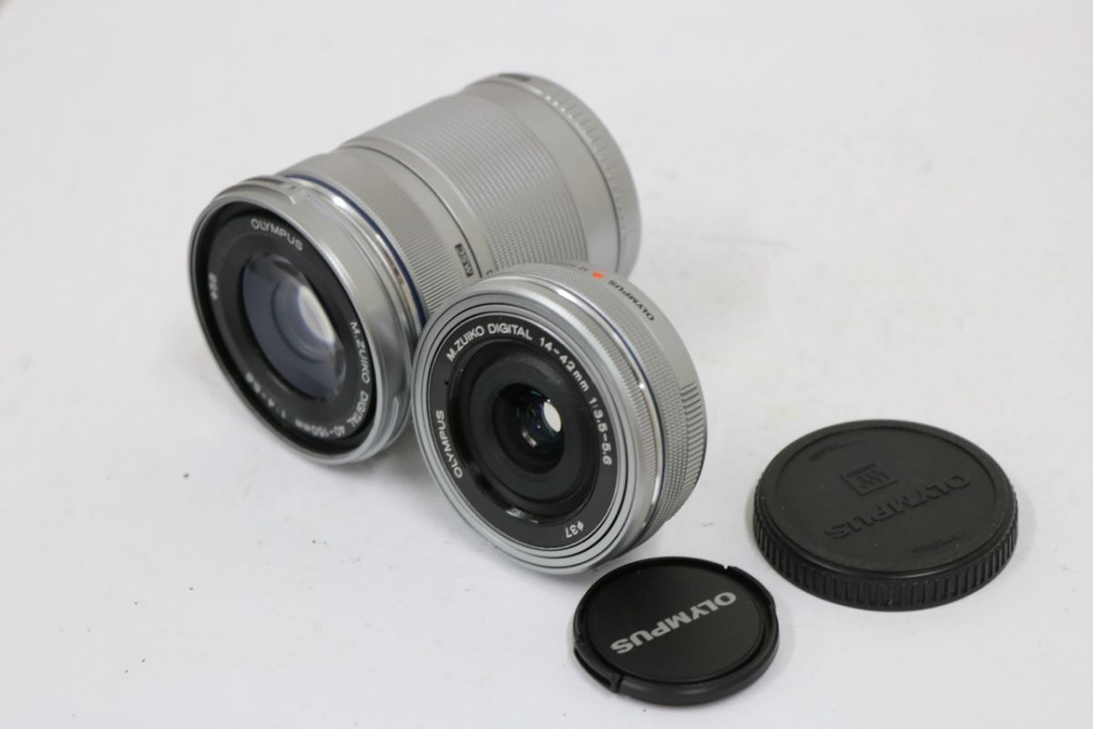 【返品保証】 【2点まとめ】Olympus M.ZUIKO DIGITAL 40-150mm 14-42mm e10252