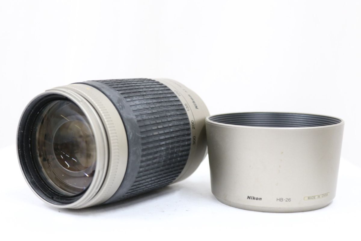 【返品保証】 ニコン Nikon AF NIKKOR 70-300mm F4-5.6 G フード付き レンズ e10249