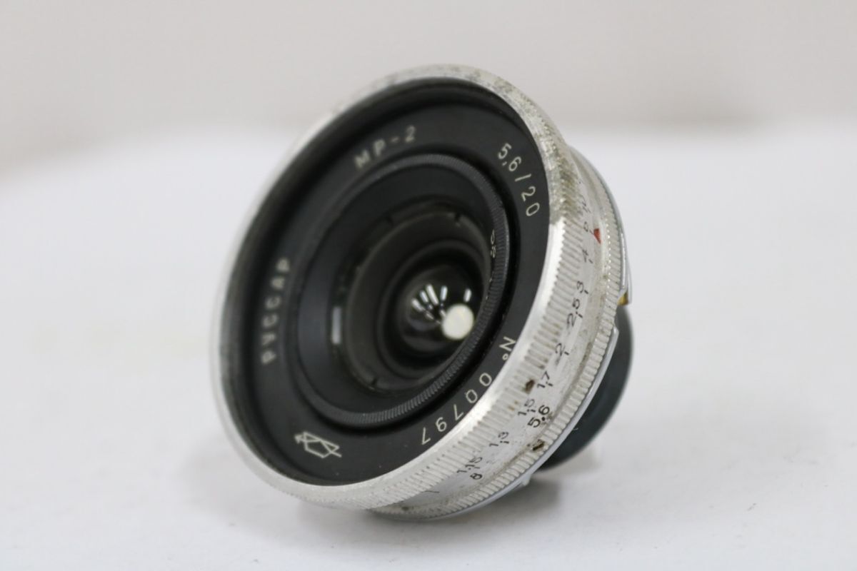【返品保証】 【希少】 Pyccap MP-2 20mm F5.6 ロシアレンズ e10225
