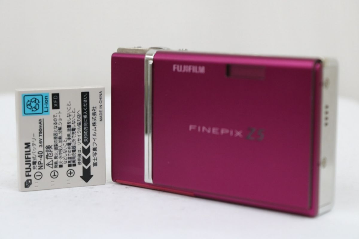 【返品保証】 フジフィルム Fujifilm FINEPIX Z5 ピンク 3x バッテリー付き コンパクトデジタルカメラ e10213