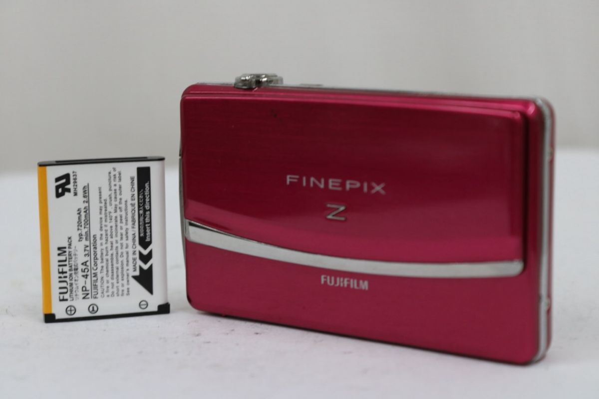 【返品保証】 フジフィルム Fujifilm FINEPIX Z ピンク 5x バッテリー付き コンパクトデジタルカメラ e10208