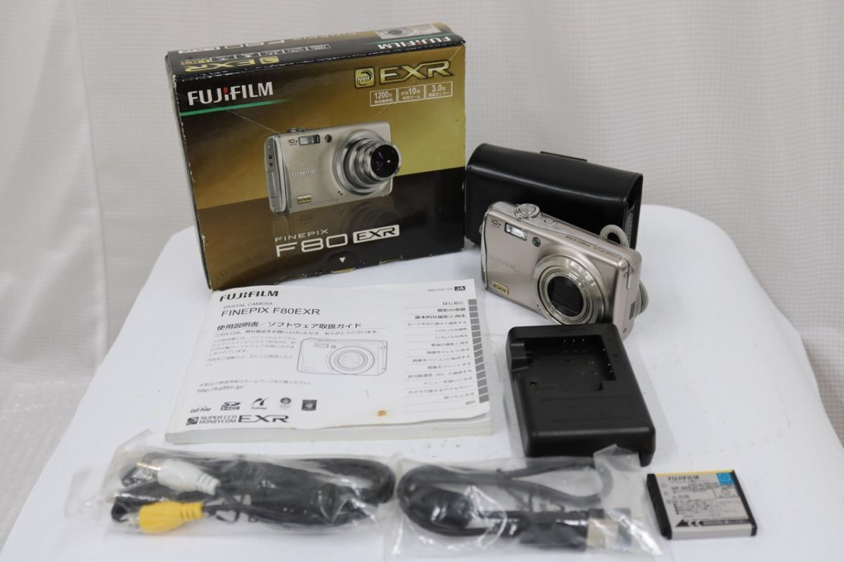 【返品保証】 【元箱付き】フジフィルム Fujifilm FINEPIX F80 EXR 10x 付属品多数 コンパクトデジタルカメラ e10204