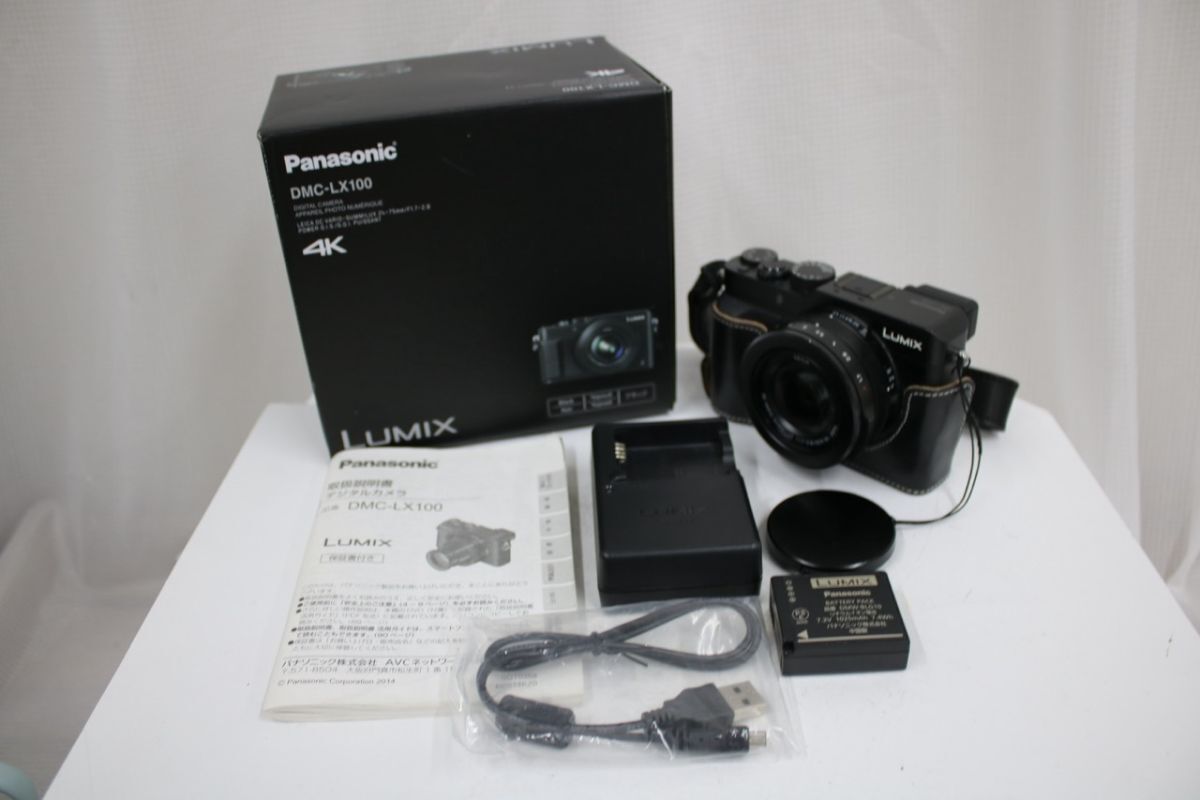 【返品保証】 【元箱付き】パナソニック Panasonic LUMIX DMC-LX100 ブラック コンパクトデジタルカメラ e10388