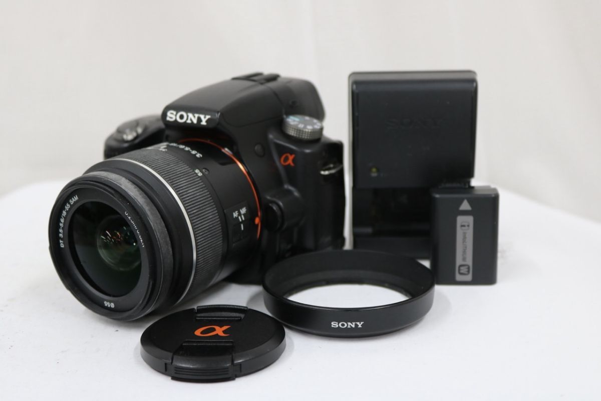 【返品保証】 ソニー a SLT-A55V DT 18-55mm F3.5-5.6 バッテリー チャージャー付き デジタル一眼 e11395