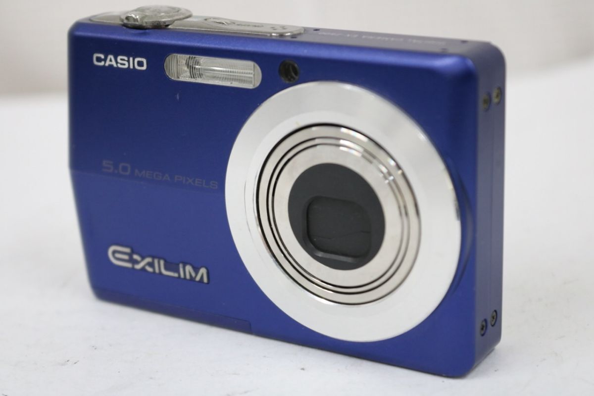 【返品保証】 カシオ Casio EXILIM EX-Z500 3x ブルー コンパクトデジタルカメラ e11380