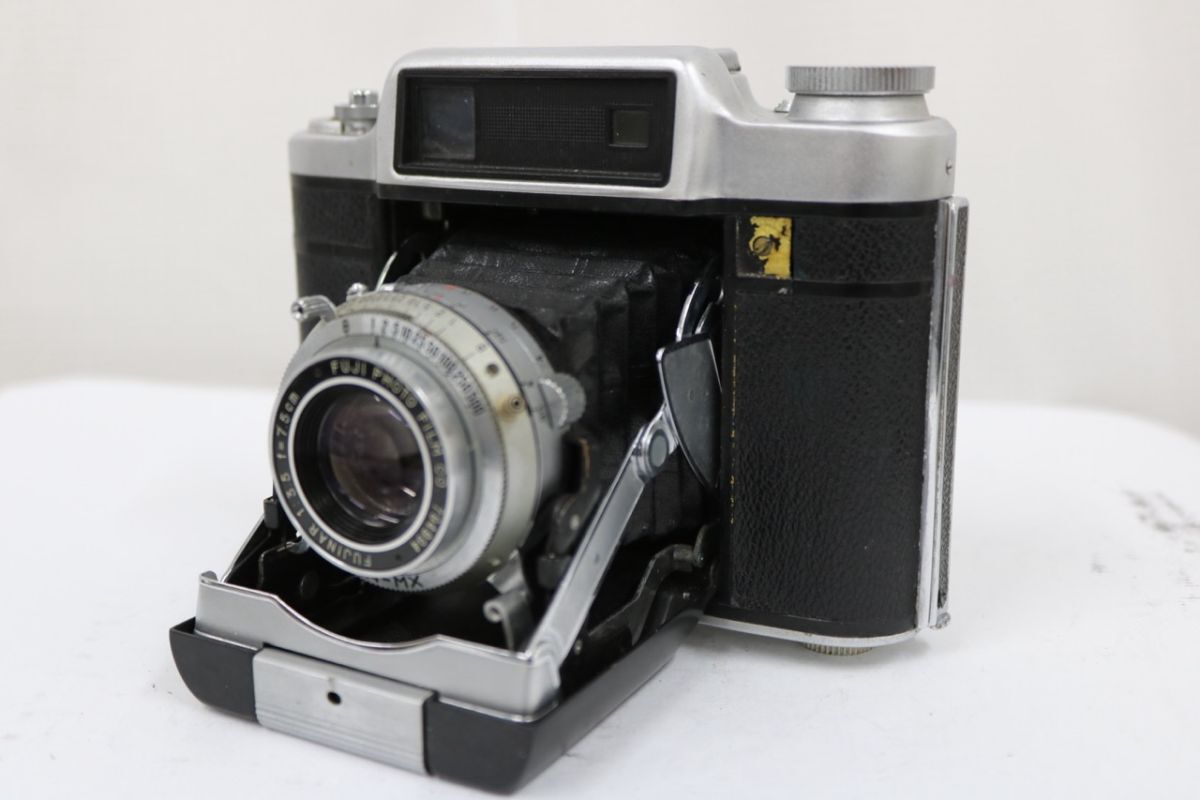 【返品保証】 フジカ FUJICA SUPER FUJICA-6 FUJINAR 7.5cm F3.5 蛇腹カメラ e11367