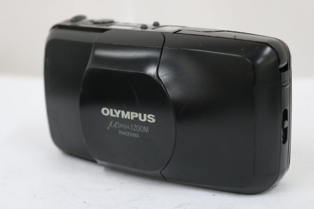【返品保証】 オリンパス Olympus μ mju ZOOM ブラック 35-70mm コンパクトカメラ e11359