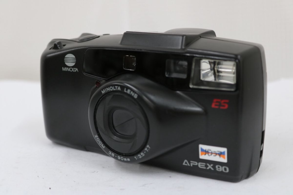 【返品保証】 ミノルタ Minolta APEX 90 ES ブラック ZOOM 38-90mm F3.5-7.7 コンパクトカメラ e11351