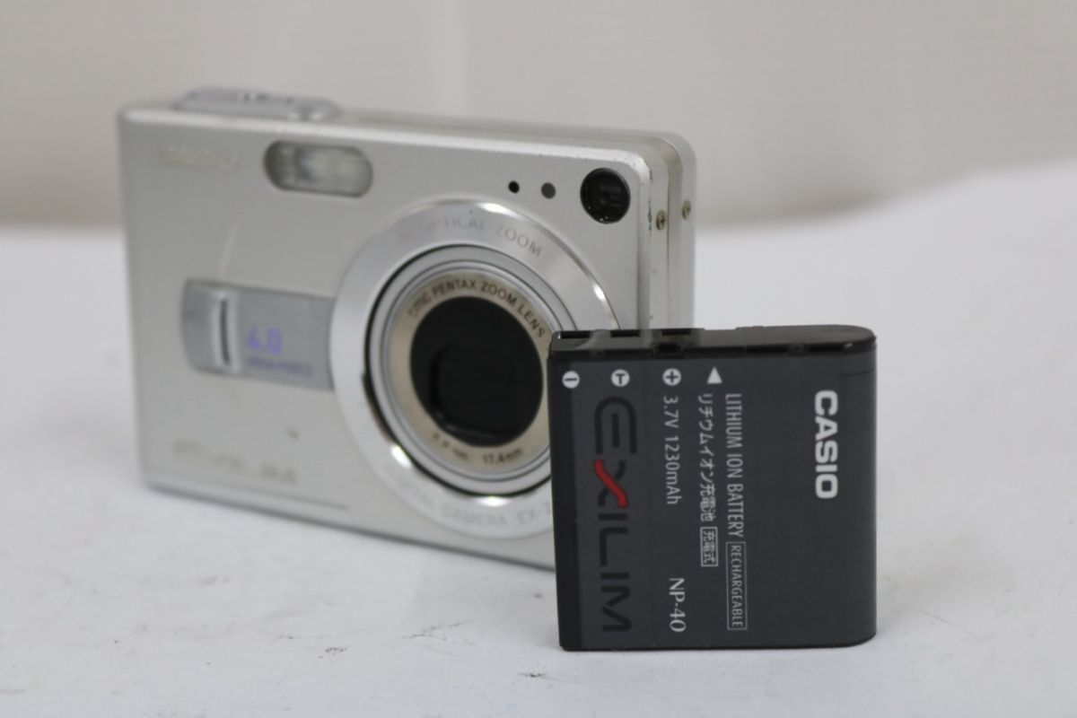 【返品保証】 カシオ Casio EXILIM EX-Z40 3x バッテリー付き コンパクトデジタルカメラ e11340