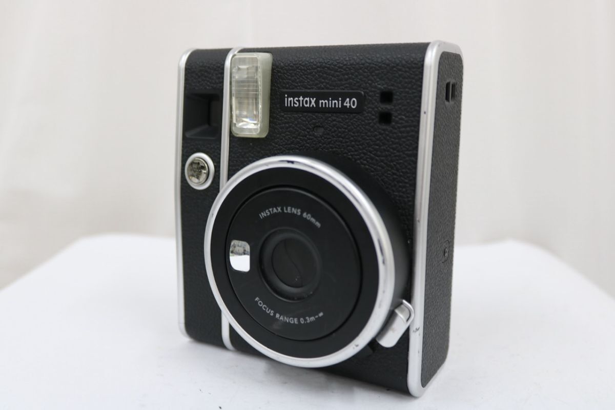 【返品保証】 フジフィルム Fujifilm instax mini40 60mm ブラック チェキ インスタントカメラ e11326