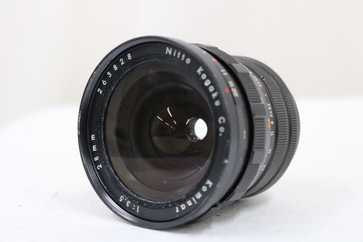 【返品保証】 日東光学 Kominar 28mm F3.5 ライカマウント レンズ e10284