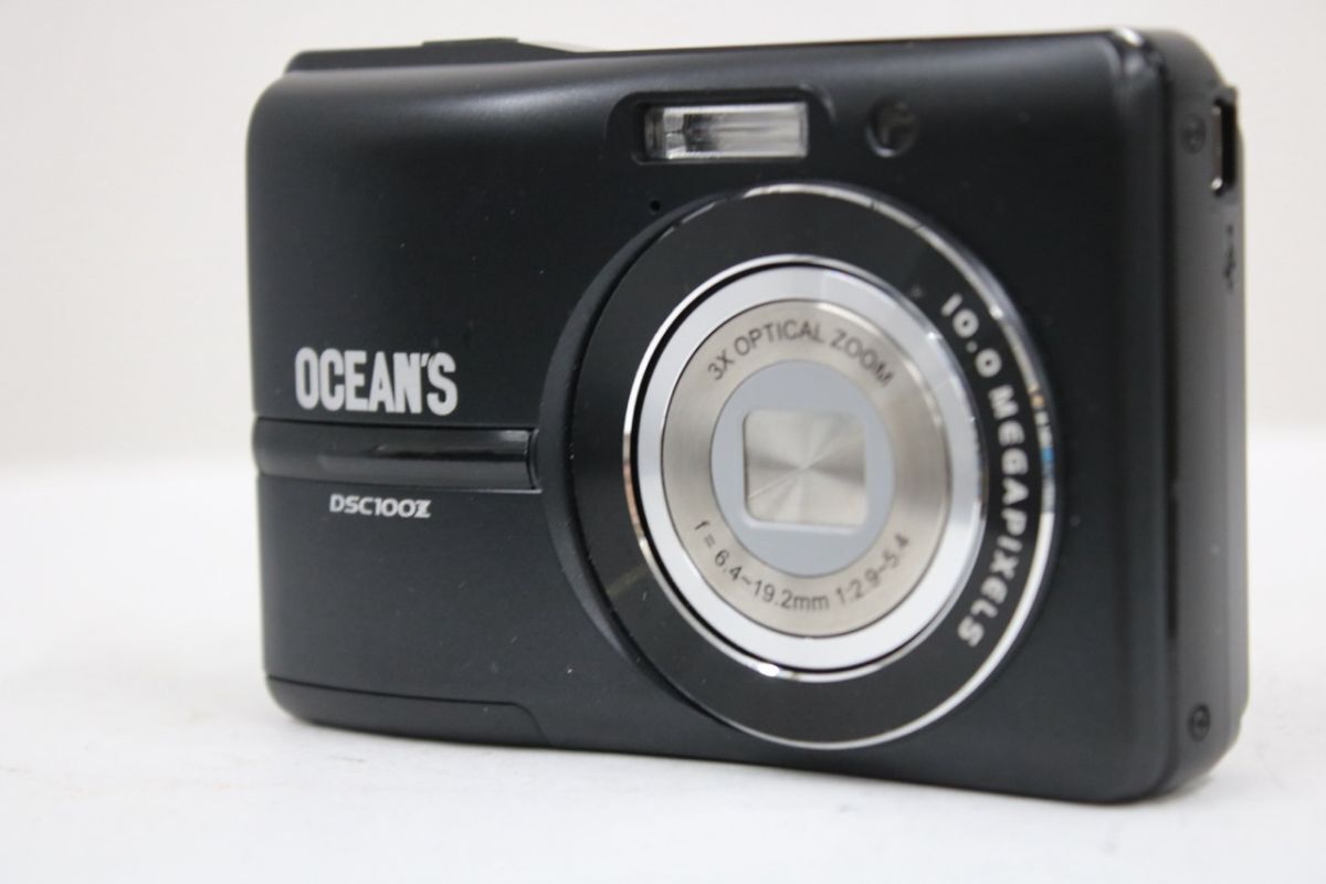 【返品保証】 【便利な単三電池で使用可】Oceans DSC100Z 3x ブラック コンパクトデジタルカメラ e10357