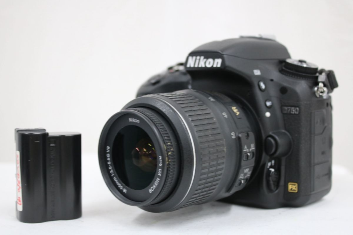 【返品保証】 【シャッター456回】ニコン Nikon D750 DX AF-S NIKKOR 18-55mm F3.5-5.6G VR デジタル一眼 e10339