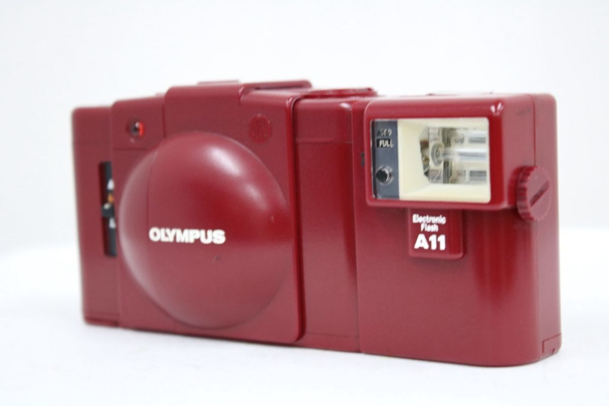 【返品保証】 オリンパス Olympus XA2 レッド D.Zuiko 35mm F3.5 A11付き コンパクトカメラ e10329