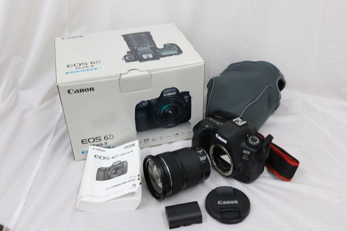 【美品 返品保証】 【シャッター1675回】キャノン Canon EOS 6D Mark II EF 24-105mm F3.5-5.6 IS STM デジタル一眼 e10325