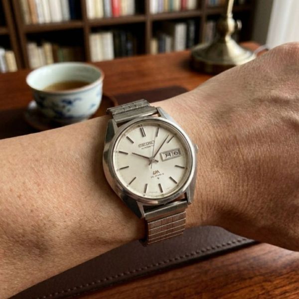 【ジャンク品/セイコー ロードマチック/1973年4月製造/ヴィンテージ】SEIKO LM25石 5606-7191自動巻 白文字盤デイデイトメンズ腕時計