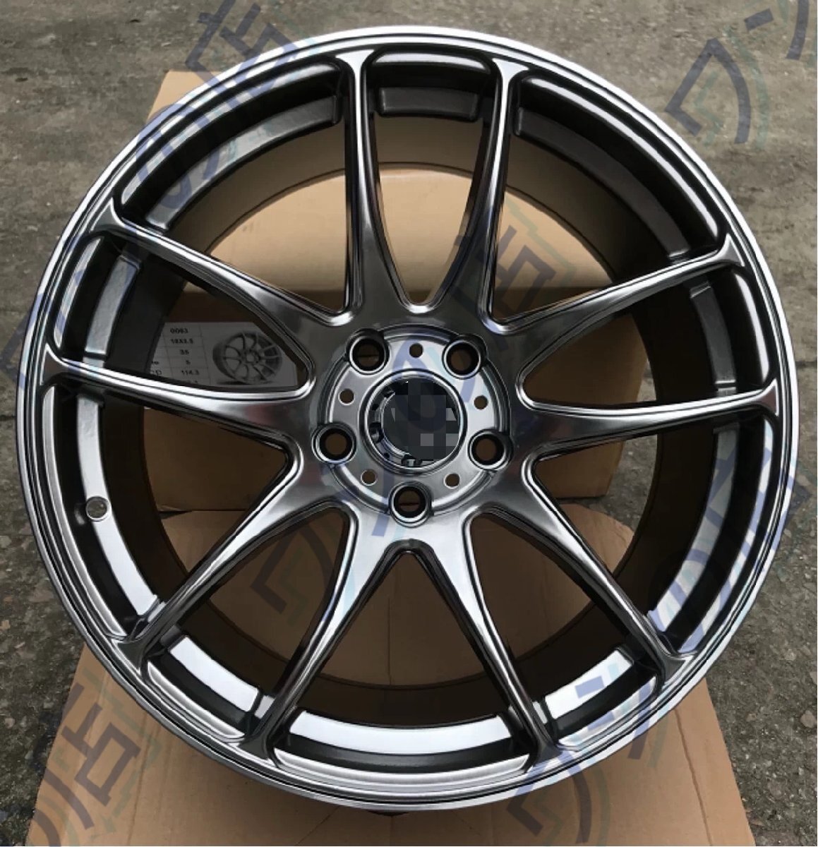 19 インチ 8.5J 5×120 OFF35 ホイール 4 本 ハブリング付属 BMW F30 F10 E90 流用