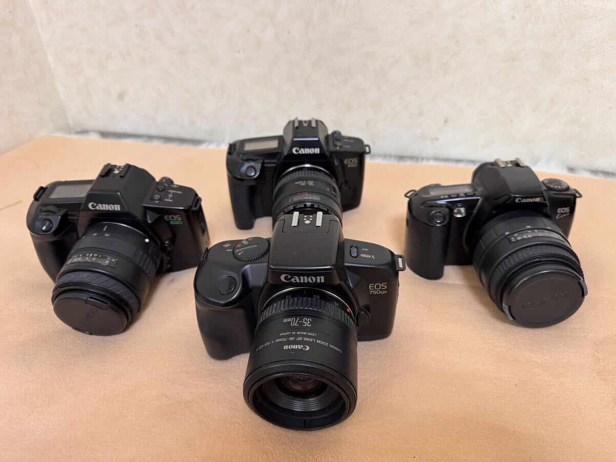 CANON キャノン フィルムカメラ EOS630/EOS650/EOS750QD/EOSKISS まとめて4点