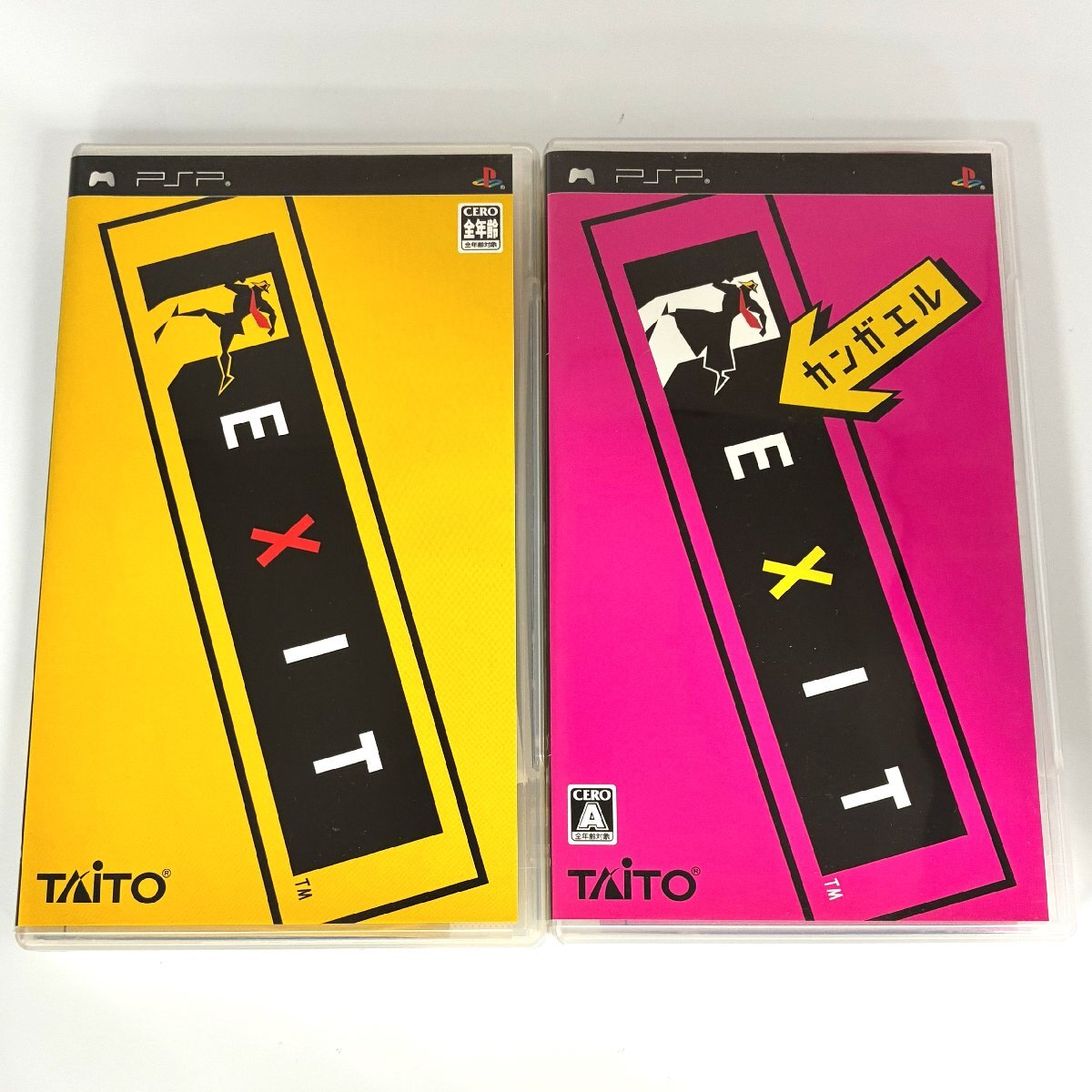 TAITO/タイトー/EXIT/EXITカンガエル/ソフト/カセット/2点/まとめ/Playstation/PSP/ゲーム/おもちゃ/ホビー/動作確認済/ジャンク/Y008