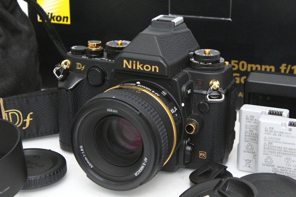 【全額返金保証】並品｜ニコン Df 50mm f/1.8G Special Gold Edition CA01-R4945-2P5