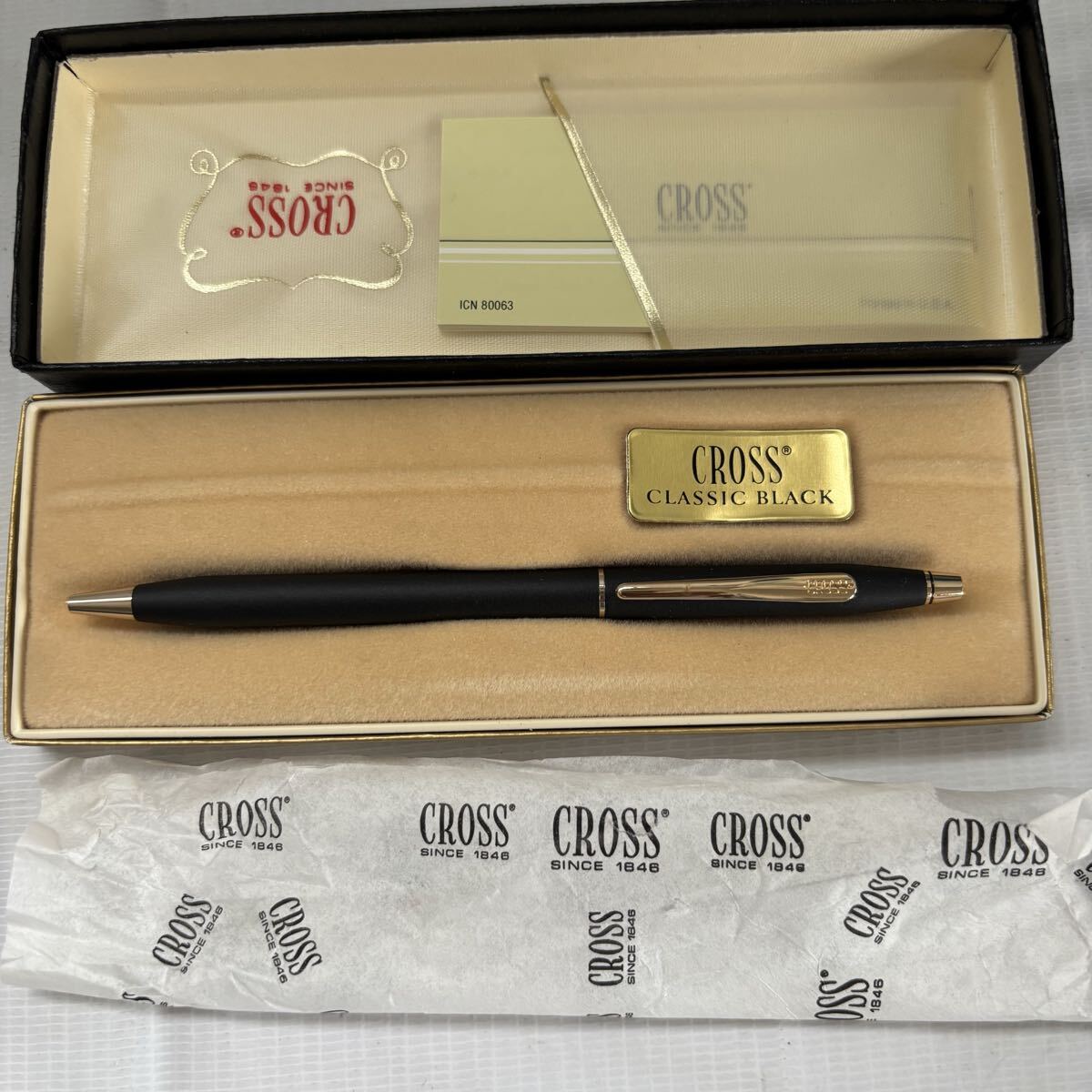 C290 CROSS クロス　ポールペン　CLASSIC BLACK クラシックブラック　未使用品　送:60 文房具 筆記用具