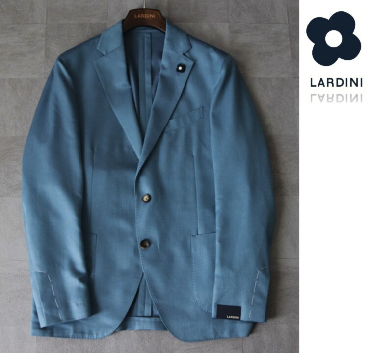 198,000円新品タグ付き【LARDINI ラルディーニ】ウールカシミヤシルク ADVANCE シングル3Bジャケット 50 v8255