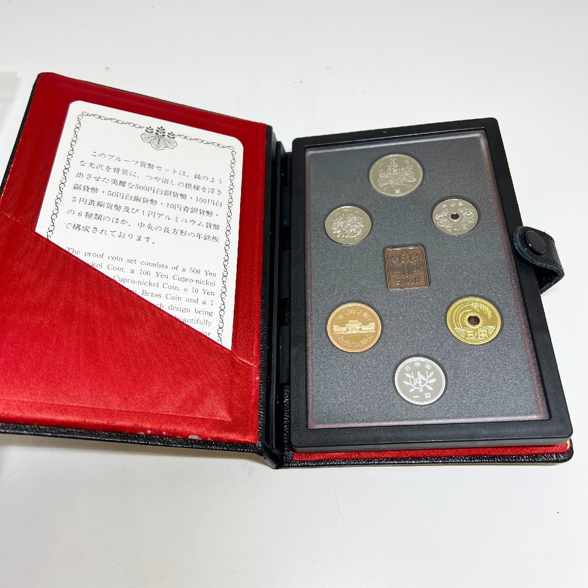 【1988年 昭和63年 プルーフ貨幣セット】造幣局 記念硬貨 ミントセット コイン ケース付