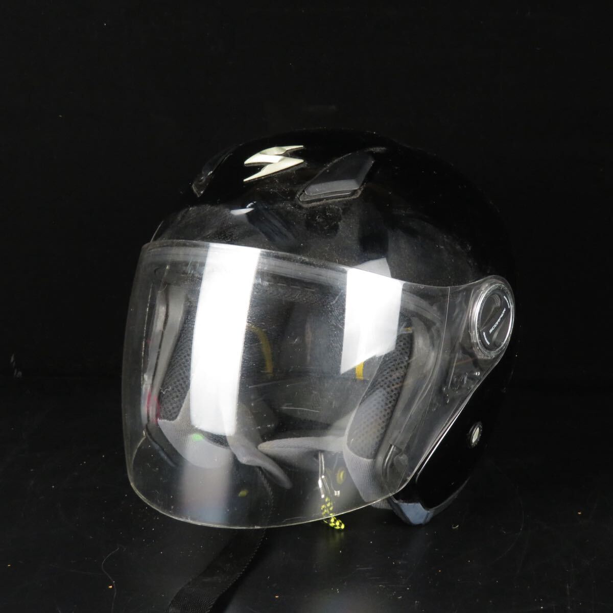 【志】スズキ バイク スコーピオン フルフェイスヘルメット ブラック 中古品 委託品(R80331HJT2-263)