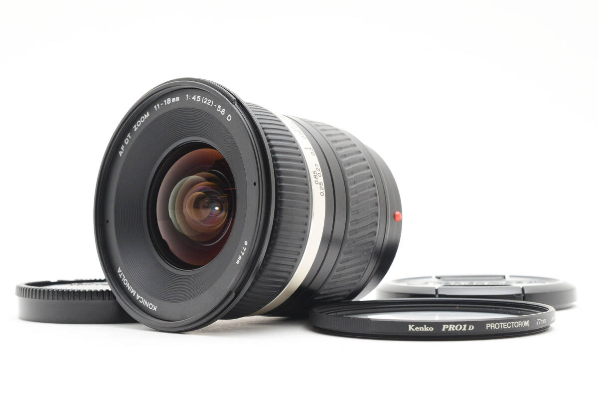 美品 KONICA MINOLTA コニカミノルタレンズ　AF-DT 11-18(AF-DT ZOOM 11-18mm 1:4.5(22)-5.6D 2366772