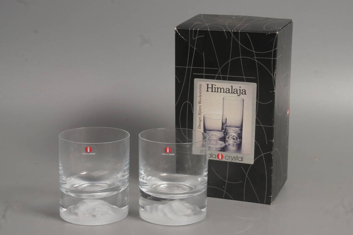 iittala　イッタラ　Himalaja　ヒマラヤ　クリスタルガラス　ペアタンブラー　未使用保管品