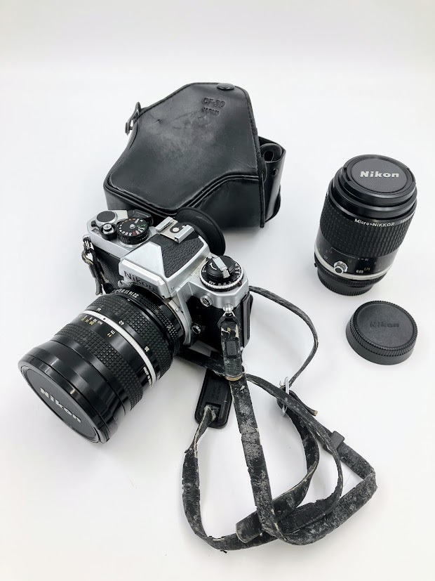 Nikon FE + ZOOM Nikkor 28～45mm 1:4.5 Micro-NIKKOR 105mm 1:2.8 ニコン フィルムカメラ