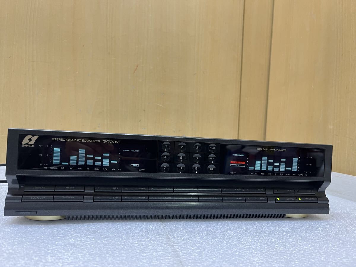 U014568 SANSUI サンスイ　グラフィックイコライザー G-700Vi 動作品　0407 