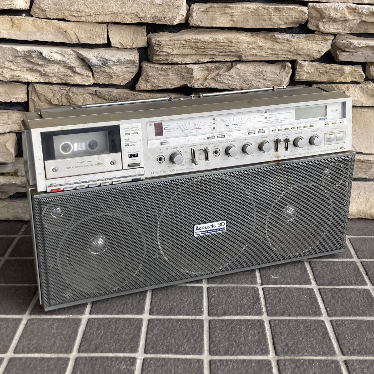 AIWA CS-J88 アイワ ステレオラジオカセットレコーダー 【ジャンク品】 26D 北MZ3