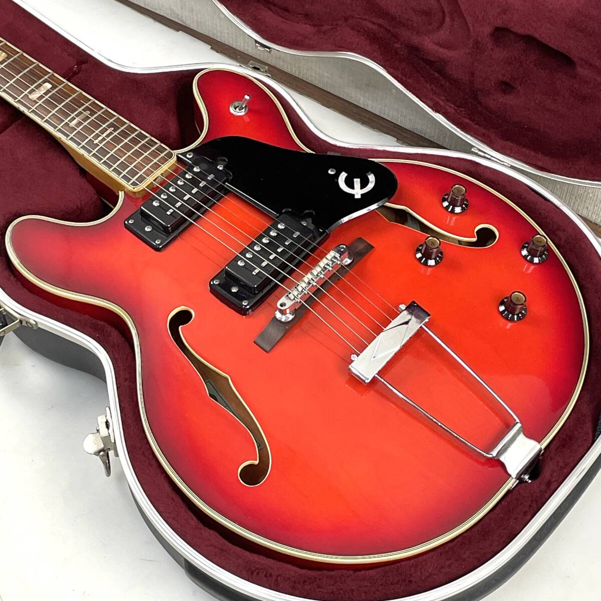 札幌発 Epiphone EA-250 セミアコ 日本製 ハードケース付き エピフォン 26D 北HH3
