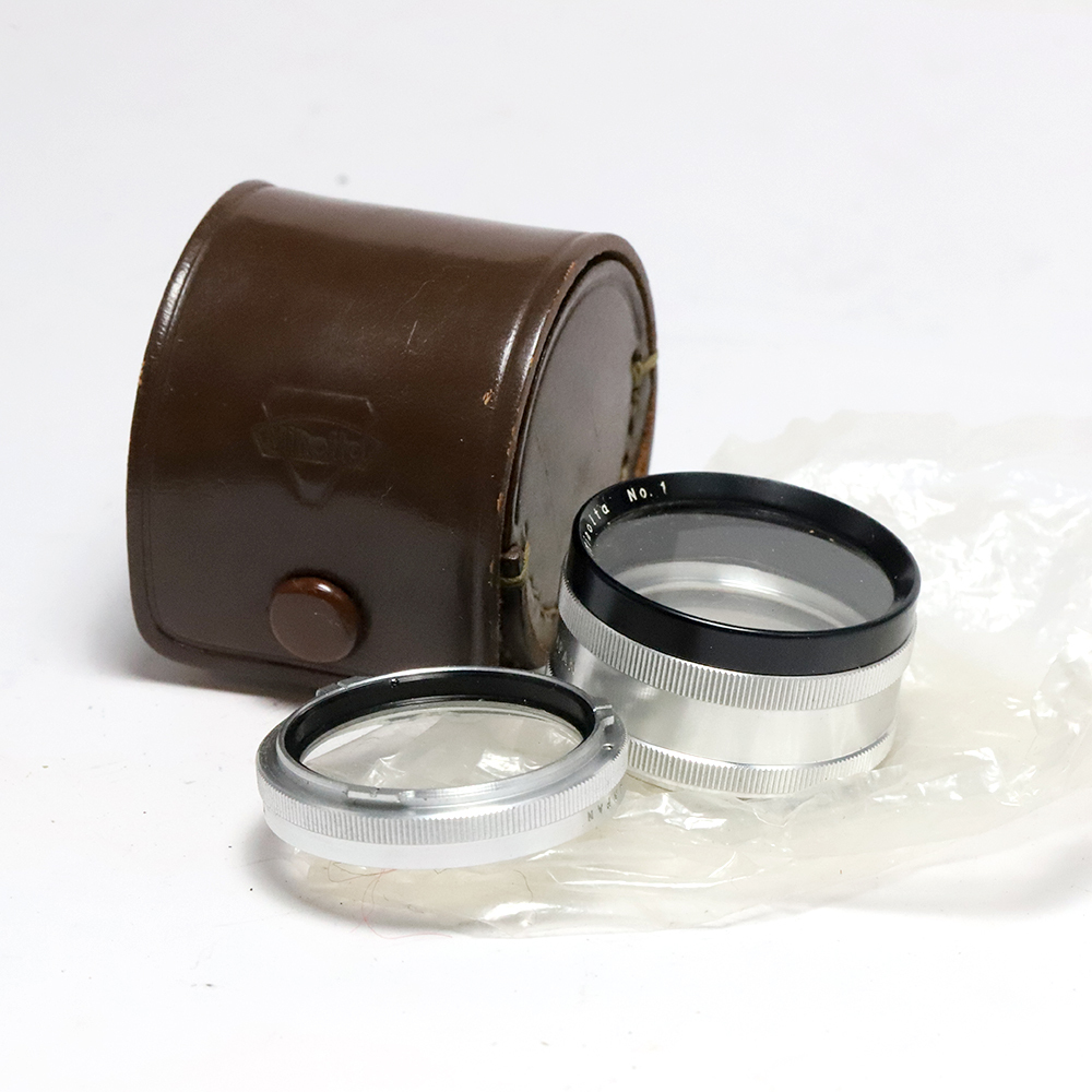 未使用 ミノルタ 二眼レフ用 接写 クローズアップアダプター minolta No.1 No.1c ケース付き