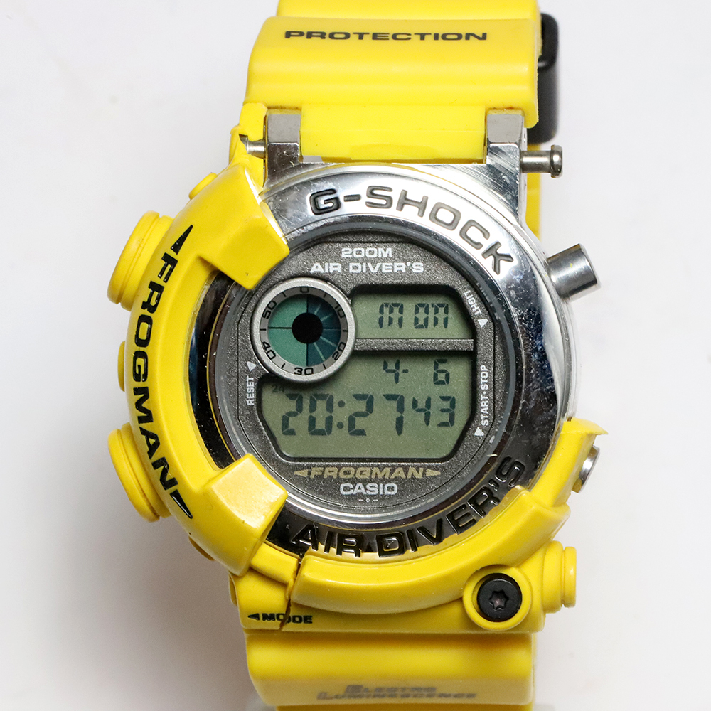 カシオ G-SHOCK FROGMAN フロッグマン MEN IN YELLOW（メンインイエロー） DW-8250Y-9T 現状渡し