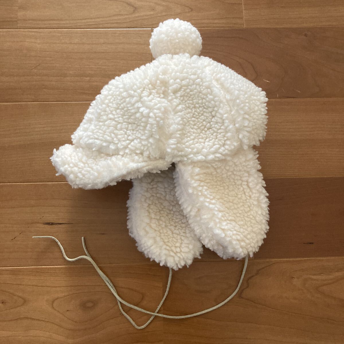 ボア ふわふわ 帽子 キッズ　52cm