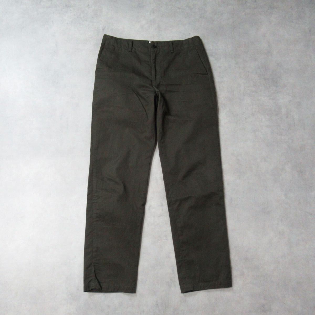 STILL BY HAND / スティルバイハンド コットン ツイル テーパード トラウザー パンツ チノパンツ ツイル ワークパンツ メンズ 48 カーキ