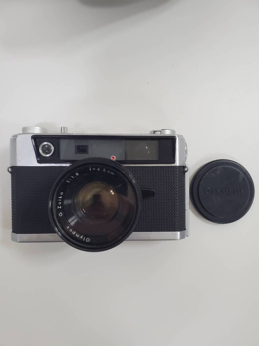 OLYMPUS-S フィルムカメラ 125698 G-ZUIKO 1：1.8/42 動作未確認 オリンパス 